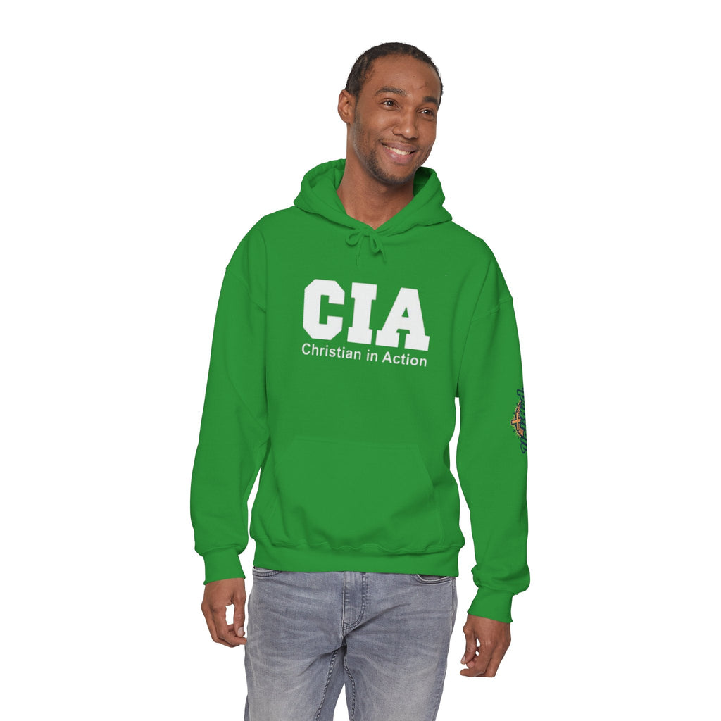 CIA Christian in Action Hoodie - Funny Faith Parody Hoodie - Mission Ready Apparel Printify