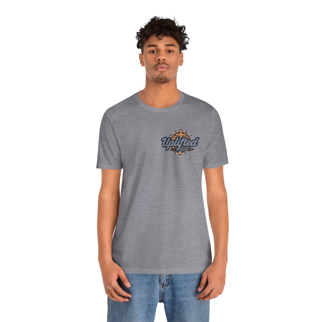 Religious Graphic Tee with Armor Of God Design Unisex Jersey Short Sleeve Tee Printify
