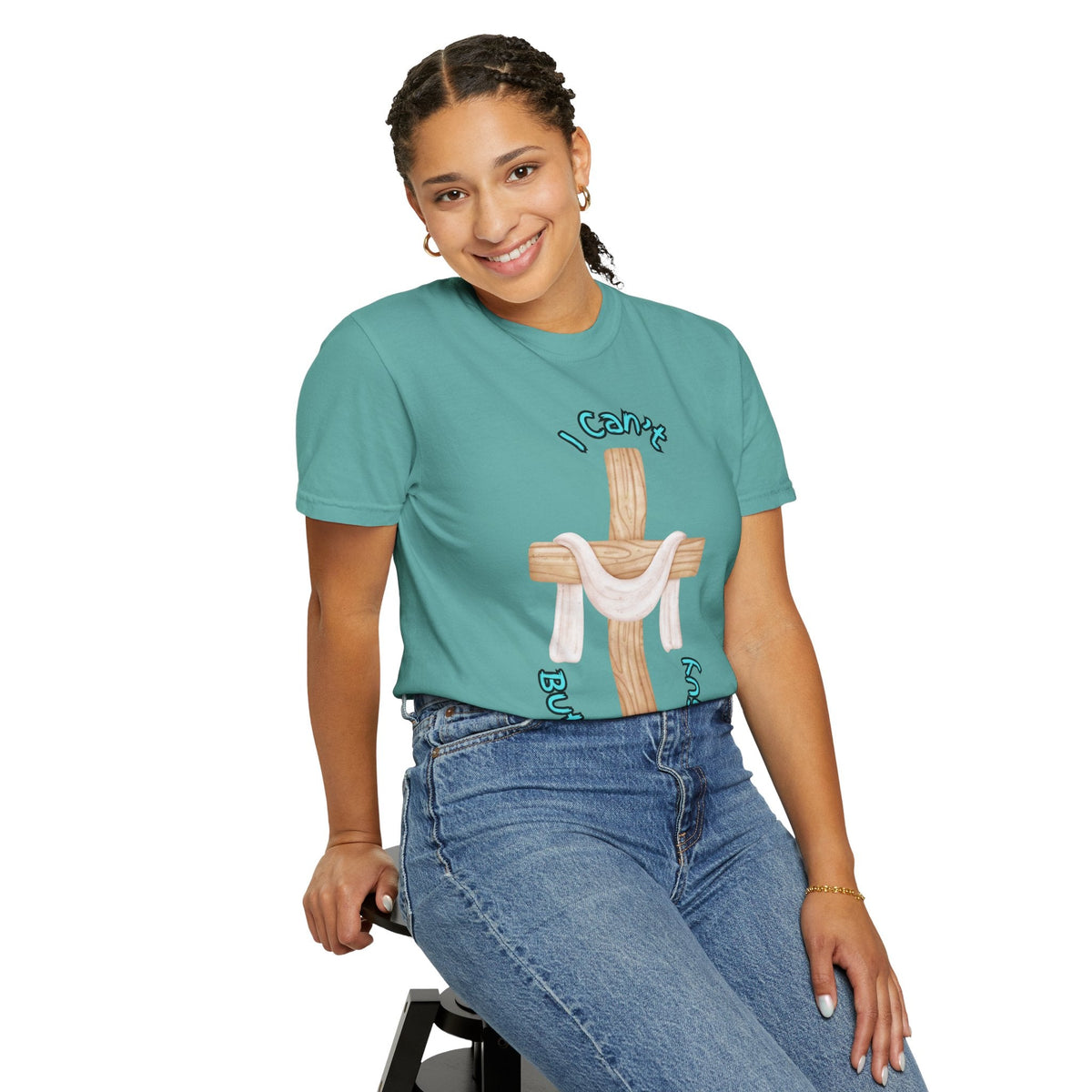I Can’t, But I Know a Guy T-Shirt – Jesus Cross Christian Tee for Faithful Humor Printify
