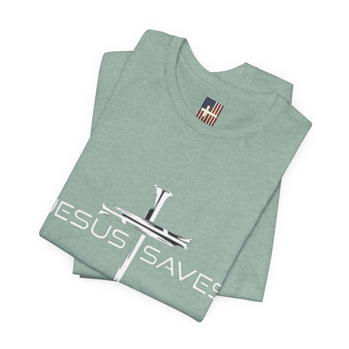 Copy of Jesus Saves T-shirt – 3 Nails Crucifix Cross Christian T-shirt for Redemption Faith & Bold Salvation Printify