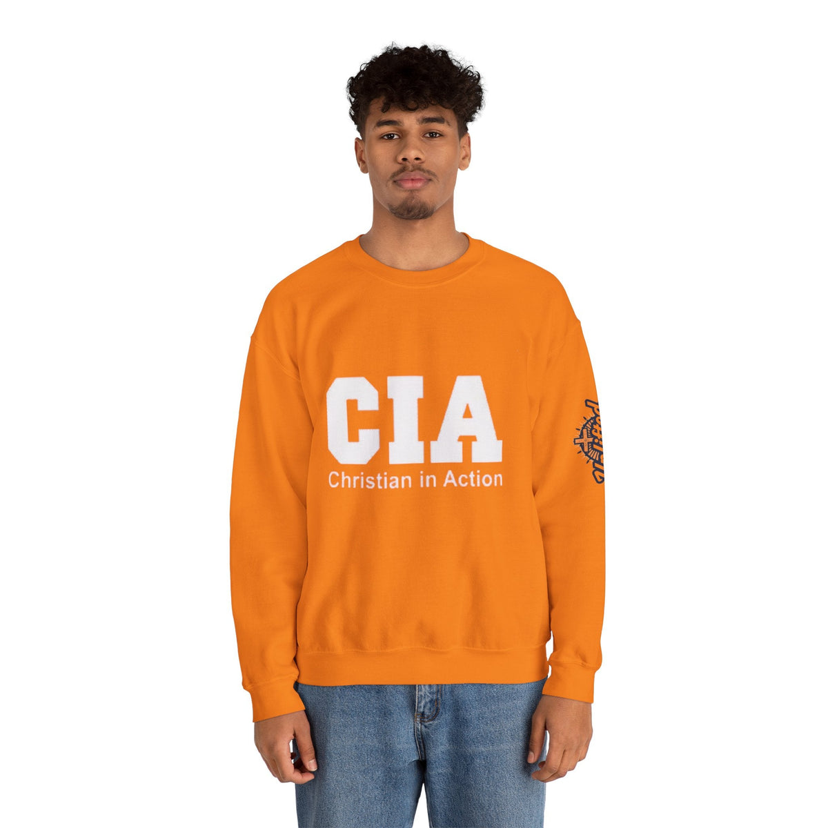 CIA Christian in Action Sweatshirt - Funny Faith Parody Sweatshirt - Mission Ready Apparel Printify
