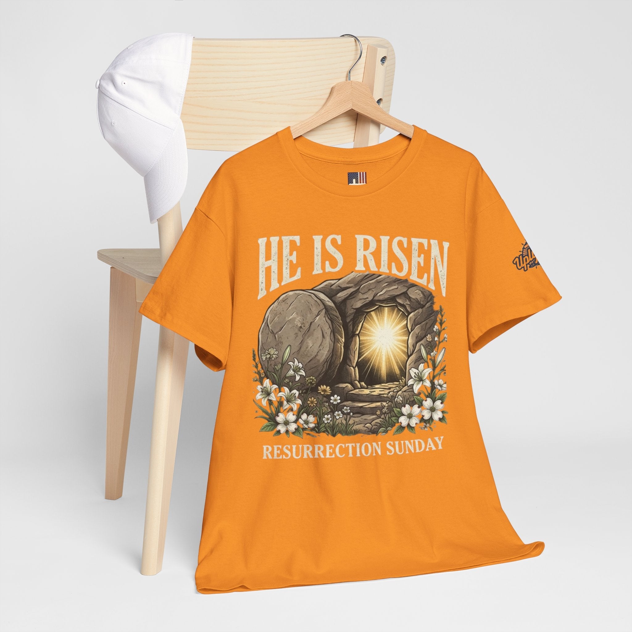 He Is Risen T-Shirt — Jesus Christ Resurrection Easter Tee Printify