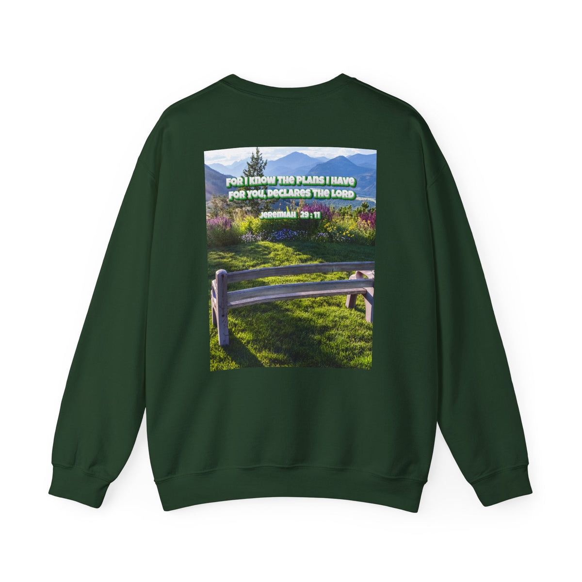 Bible Verse Unisex Heavy Blend™ Crewneck Sweatshirt -  Jeremiah 29 : 11 Printify