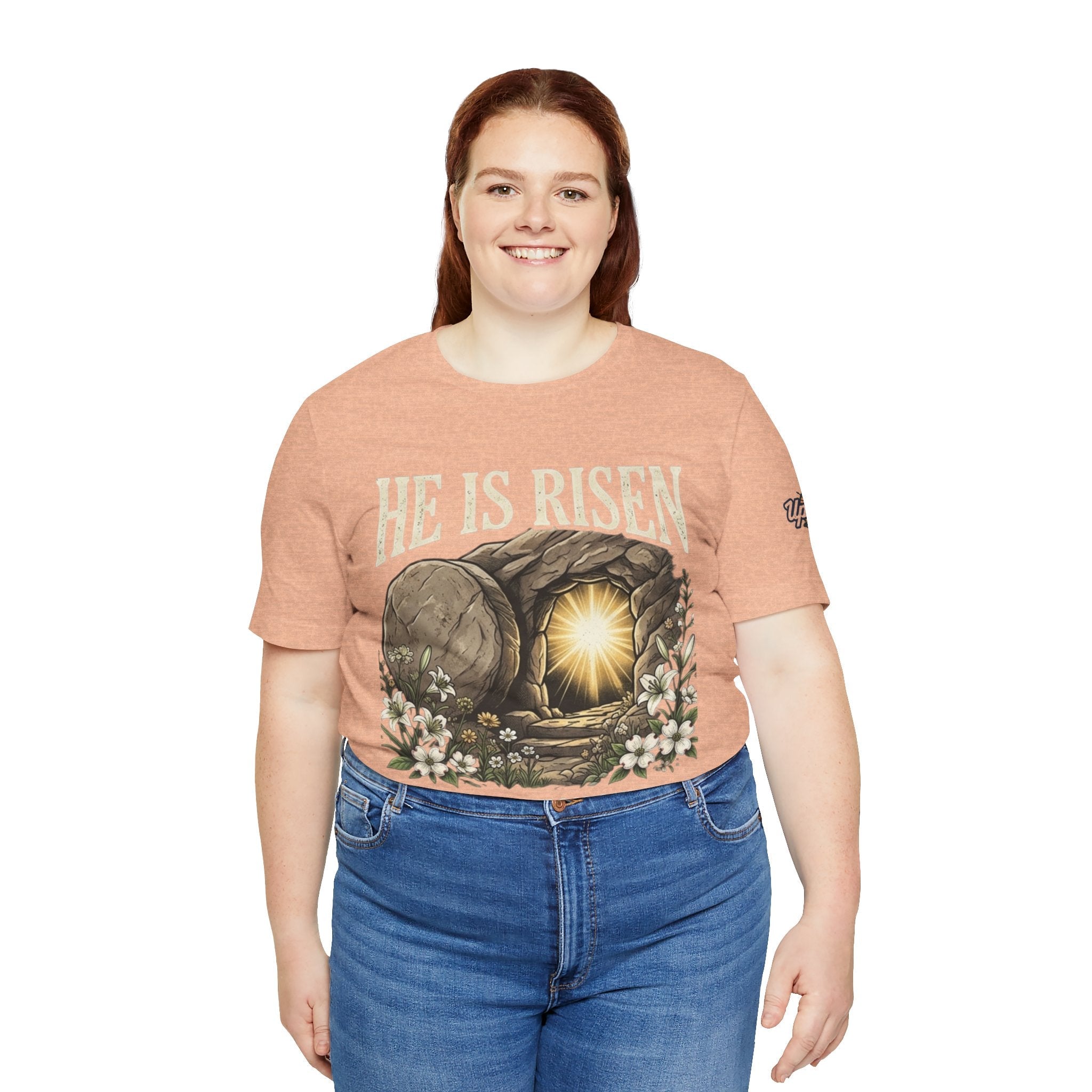 He Is Risen T-Shirt — Jesus Christ Resurrection Easter Tee Printify