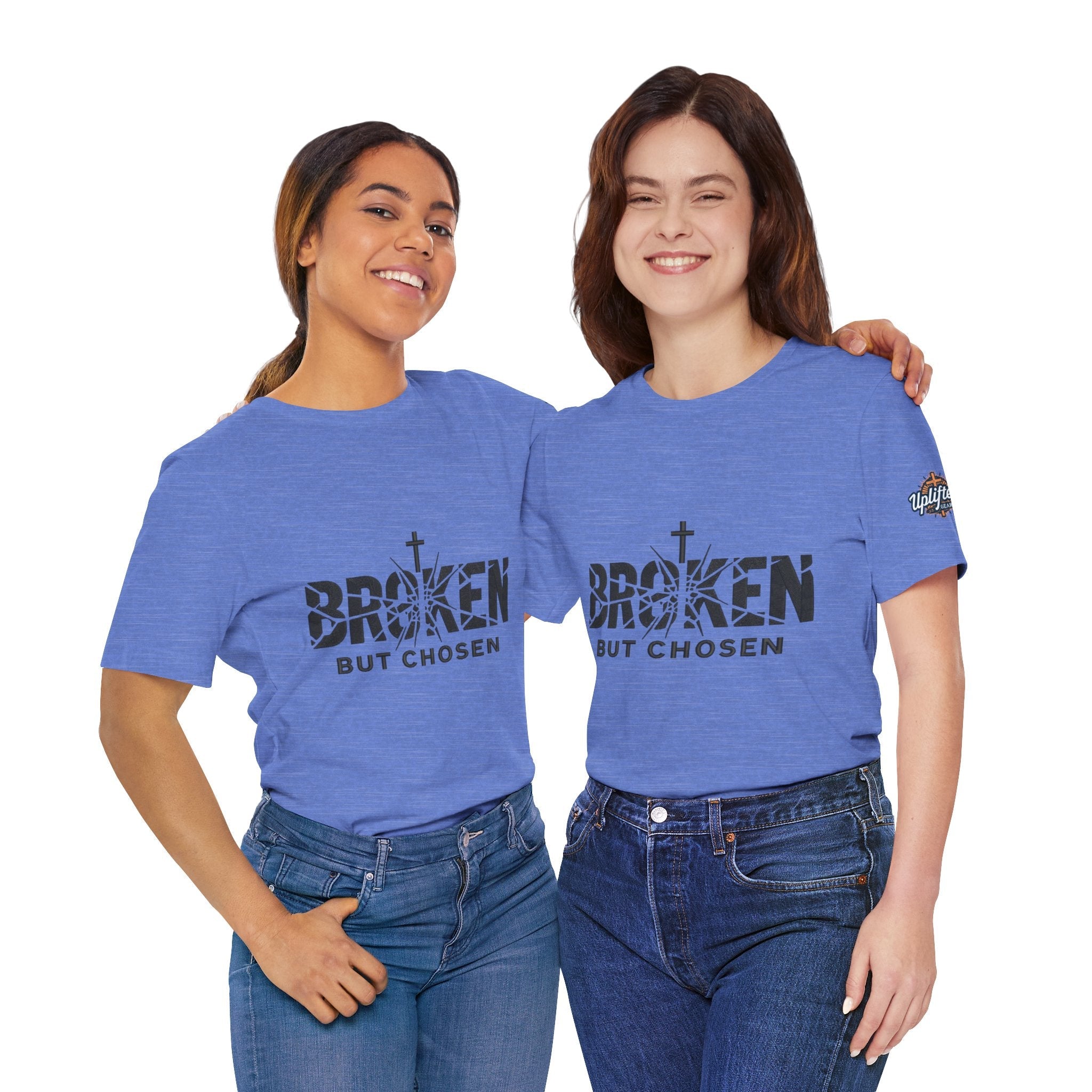 Broken But Chosen T-Shirt — Inspirational Faith Graphic Tee Printify