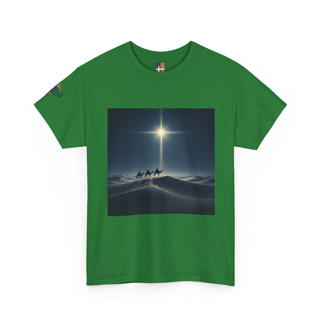3 Wise Men T-shirt – Magi Camels Nativity Journey Christian Christmas T-shirt for Epiphany Faith & Holy Night Printify