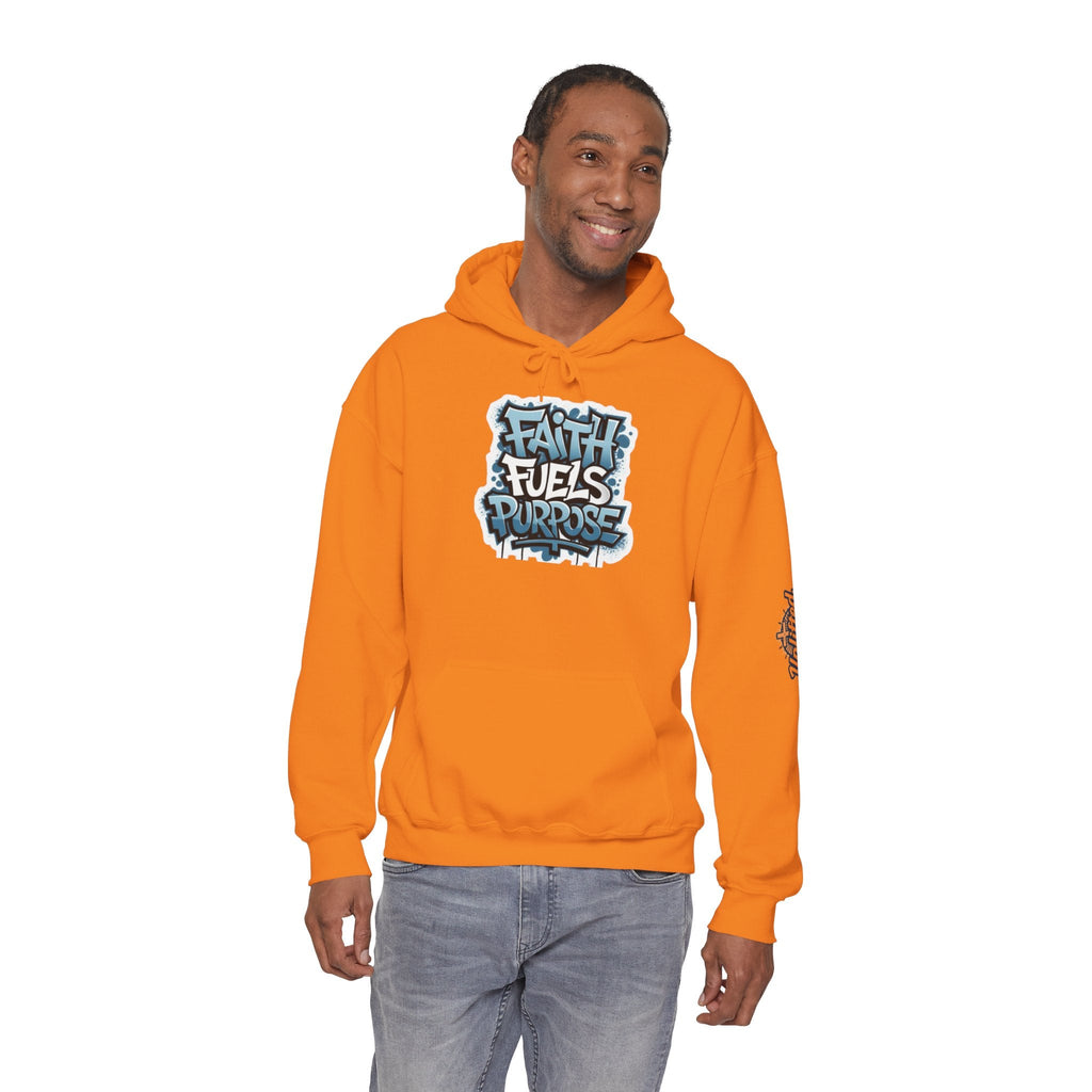 Faith Fuels Purpose Hoodie – Inspirational Christian Sweatshirt for Divine Drive & Unstoppable Belief Printify
