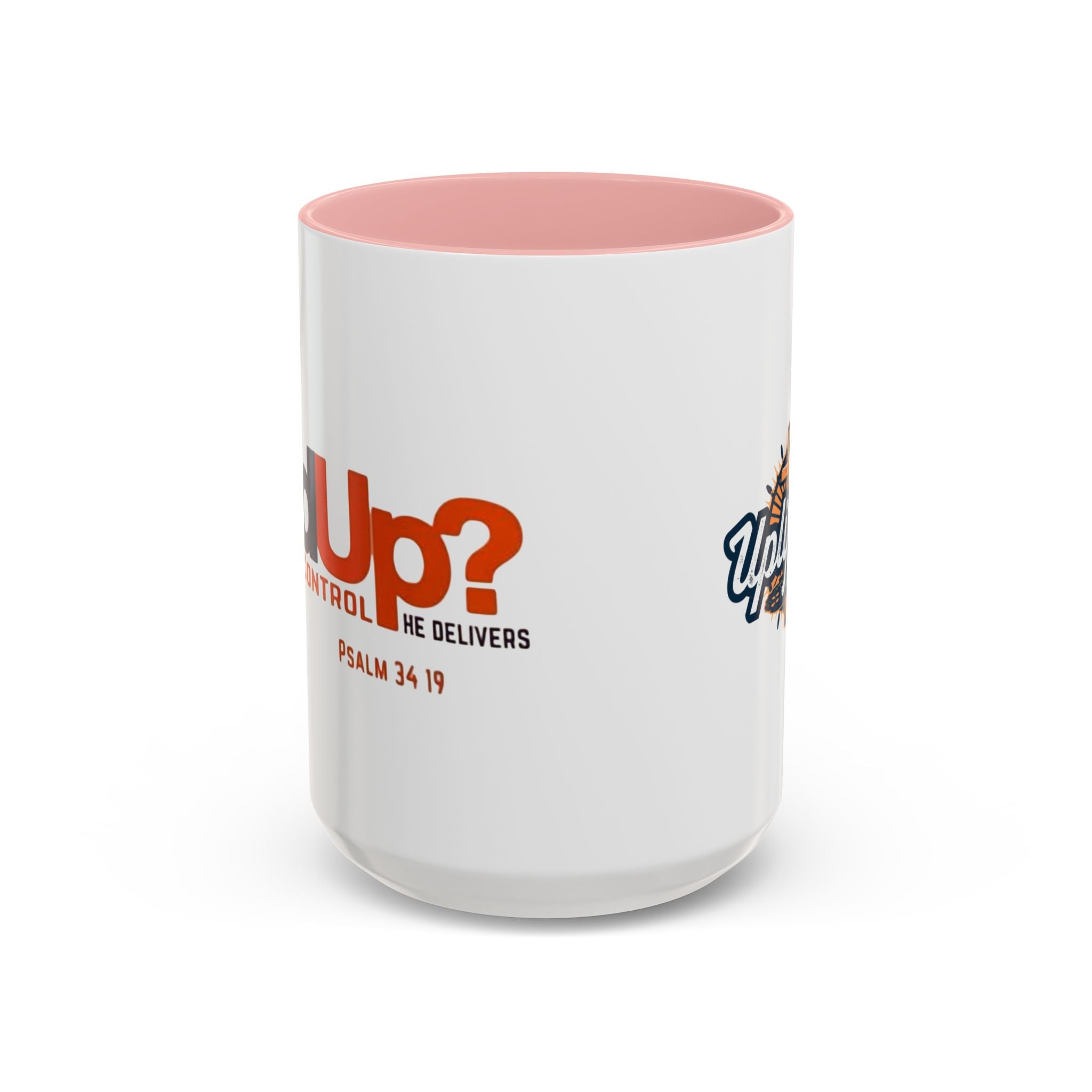 Funny Christian Coffee Mug — “Give God Control, HE Delivers” Accent Mug (11/15oz) Printify
