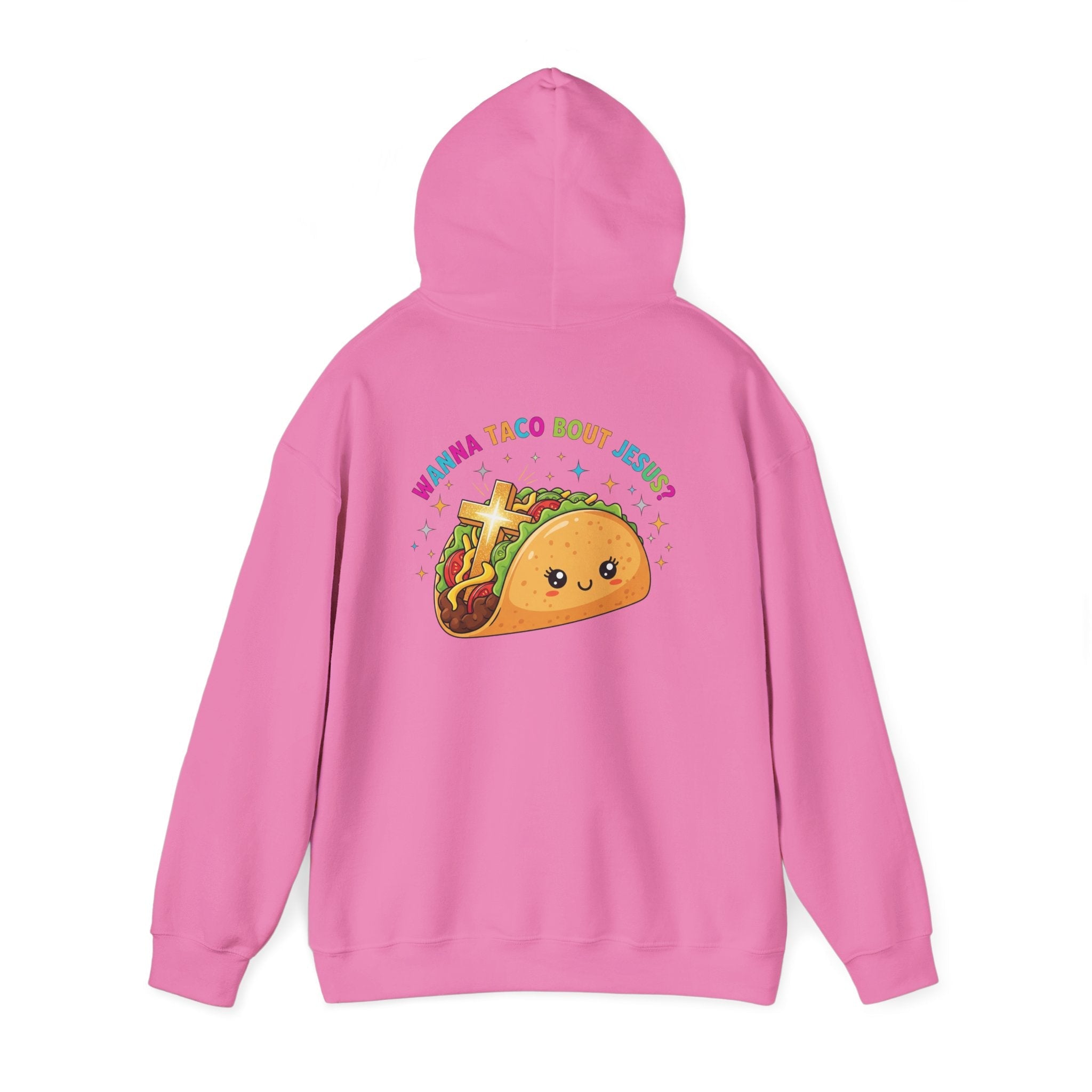 Wanna Taco 'Bout Hoodie – Cozy Christian Pun Hoodie for Faith & Fun Printify