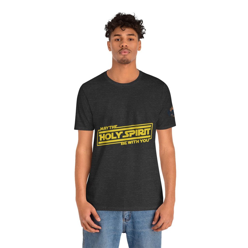 May the Holy Spirit Be With You T-shirt - Christian Star Wars Parody T-shirt Printify