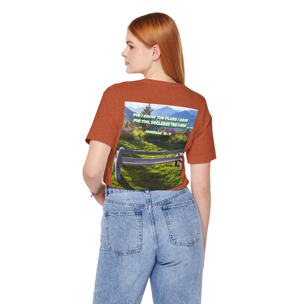 Bible Verse Unisex Tee - Jeremiah 29 : 11 Printify