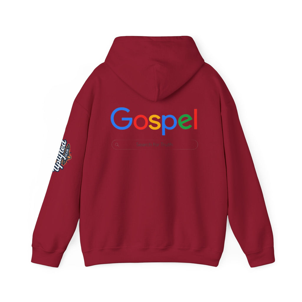 Gospel Hoodie — "Search for Truth" Christian Faith Pullover Printify