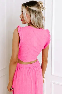 Bubblegum Beach Day Pink Skirt Set Pretty Little Patriot