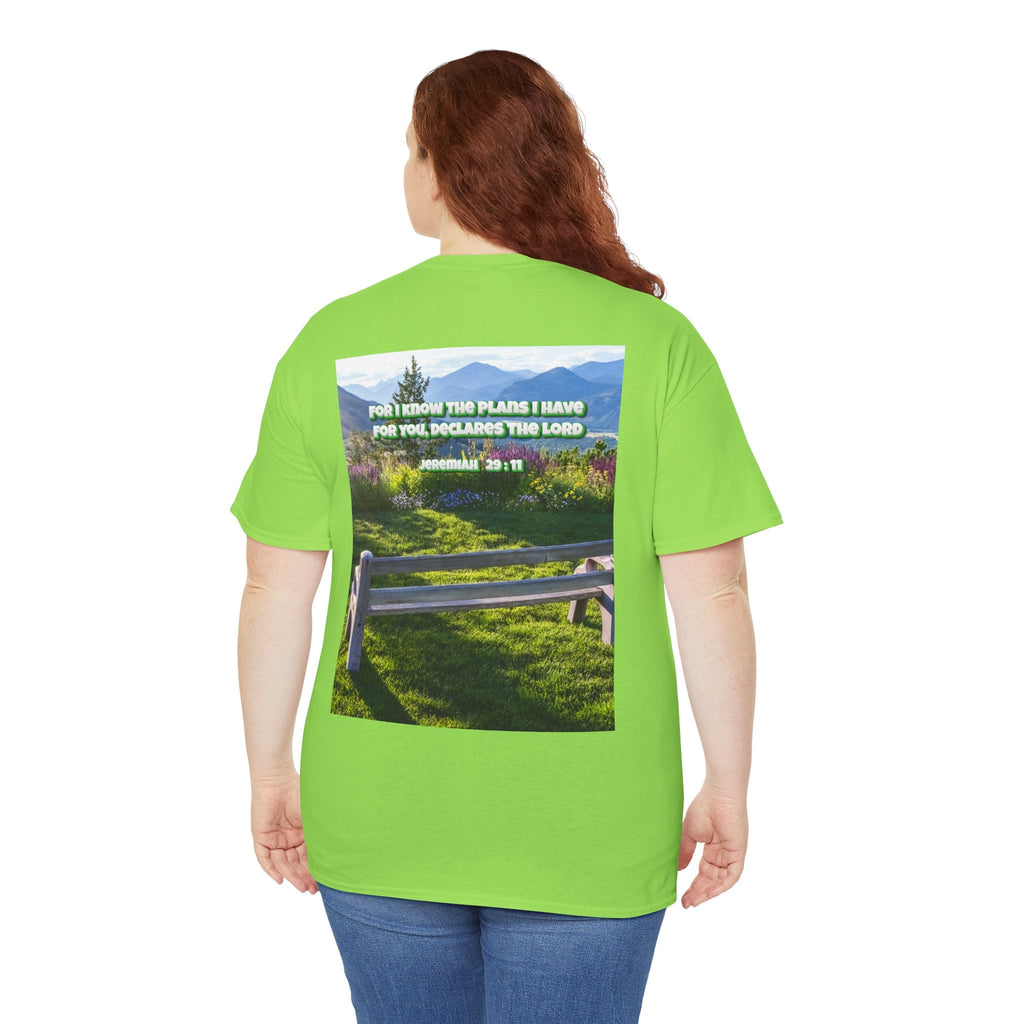 Bible Verse Unisex Tee -  Jeremiah 29 : 11 Printify
