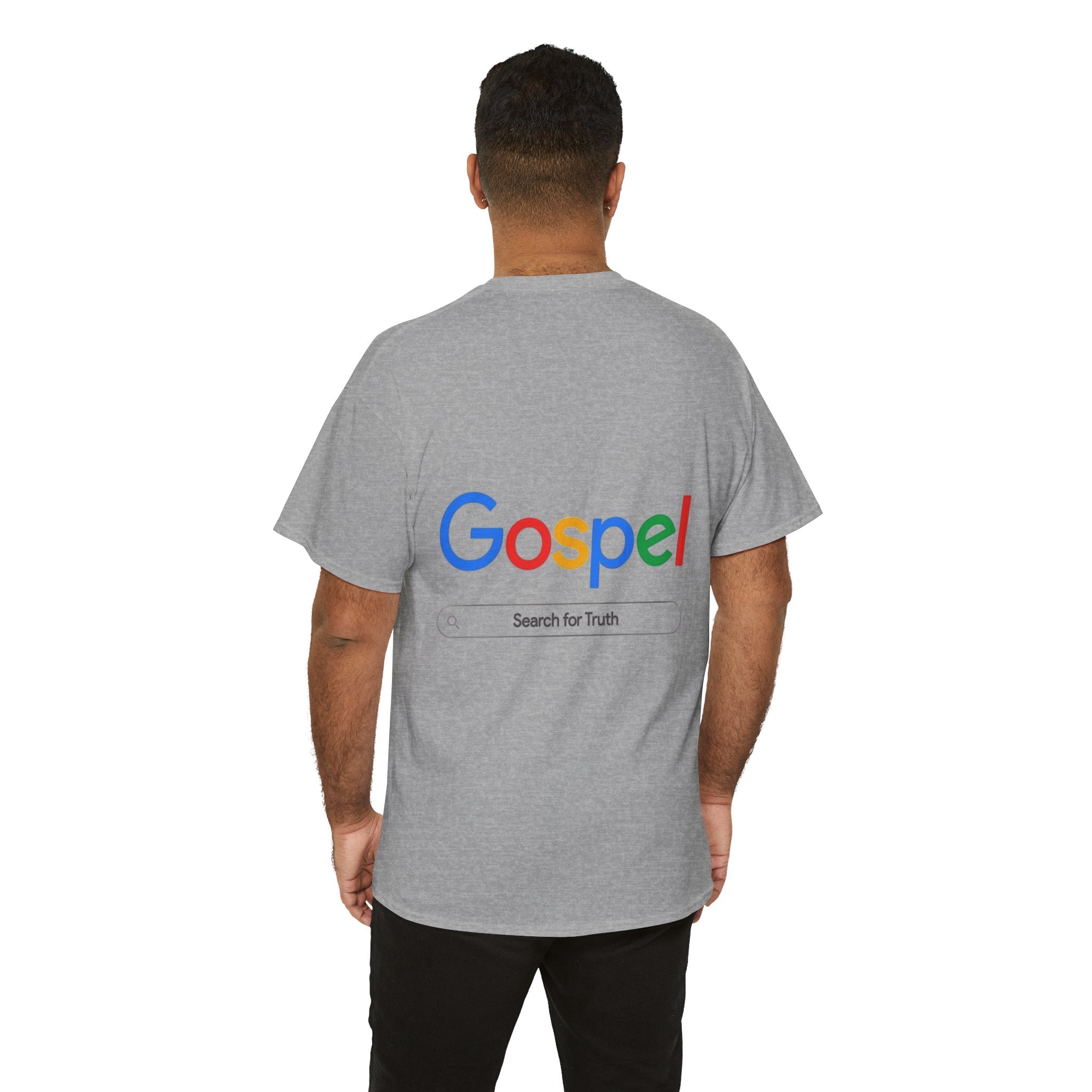 Gospel Graphic Tee — "Gospel" Colorful Logo Christian T-Shirt Printify