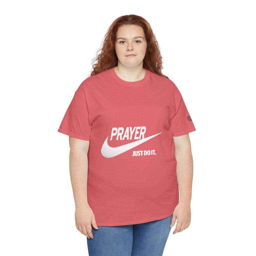 Prayer Just Do It T-shirt - Funny Christian Nike Parody T-shirt - Faith Gear Printify