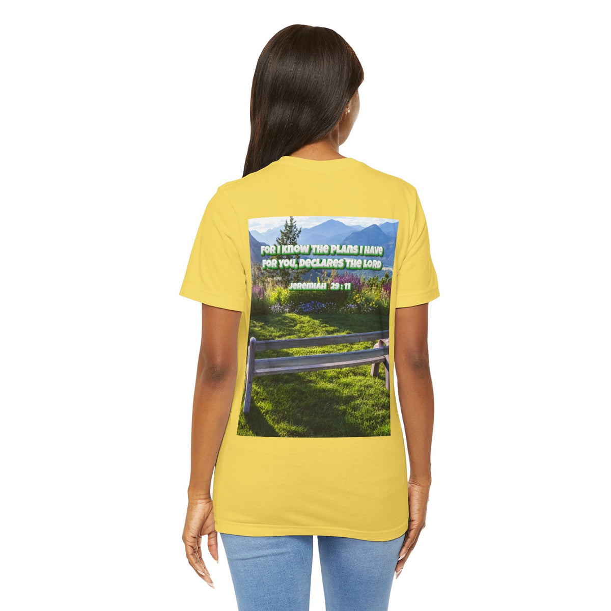 Bible Verse Unisex Tee - Jeremiah 29 : 11 Printify