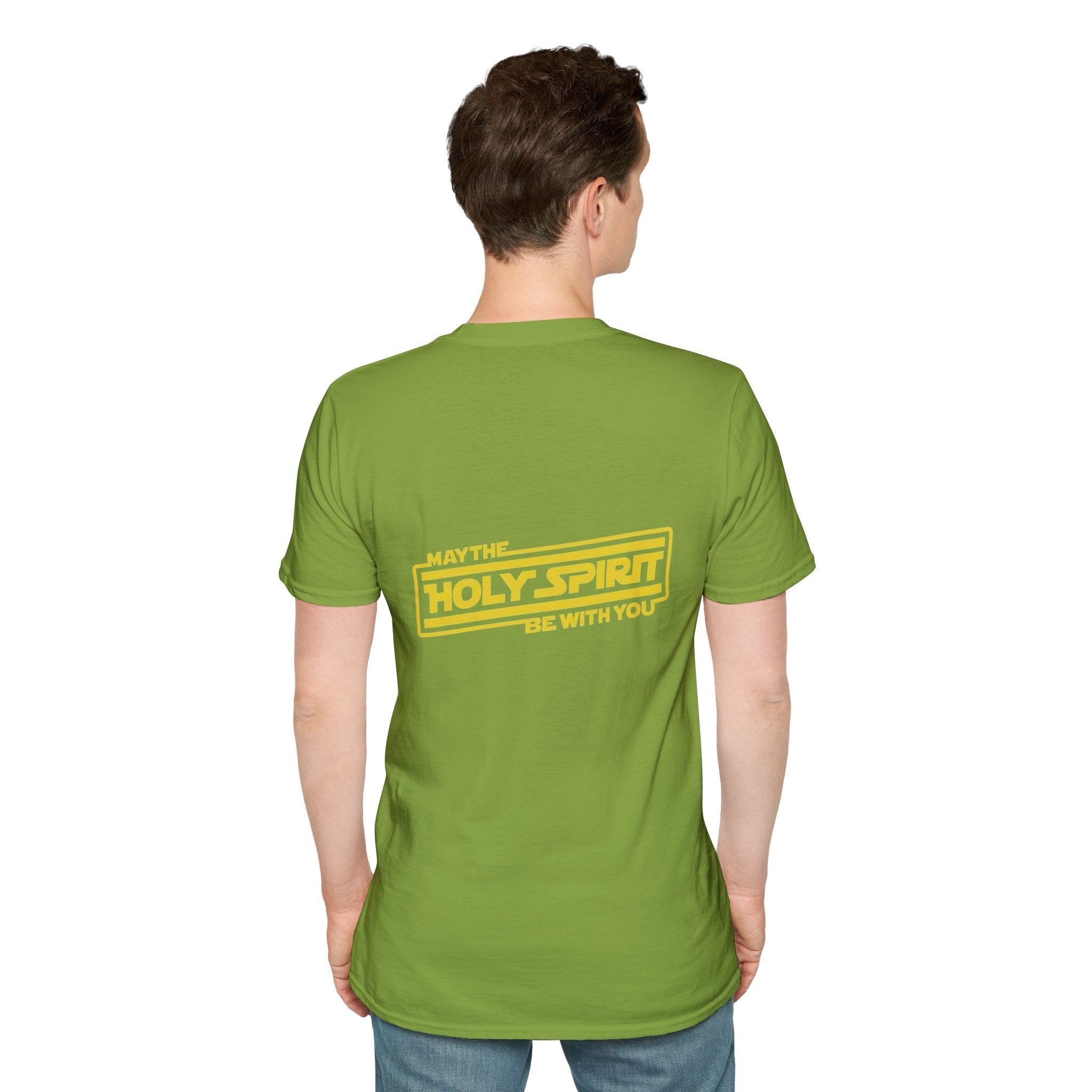 May the Holy Spirit Be With You T-shirt - Christian Star Wars Parody T-shirt Printify