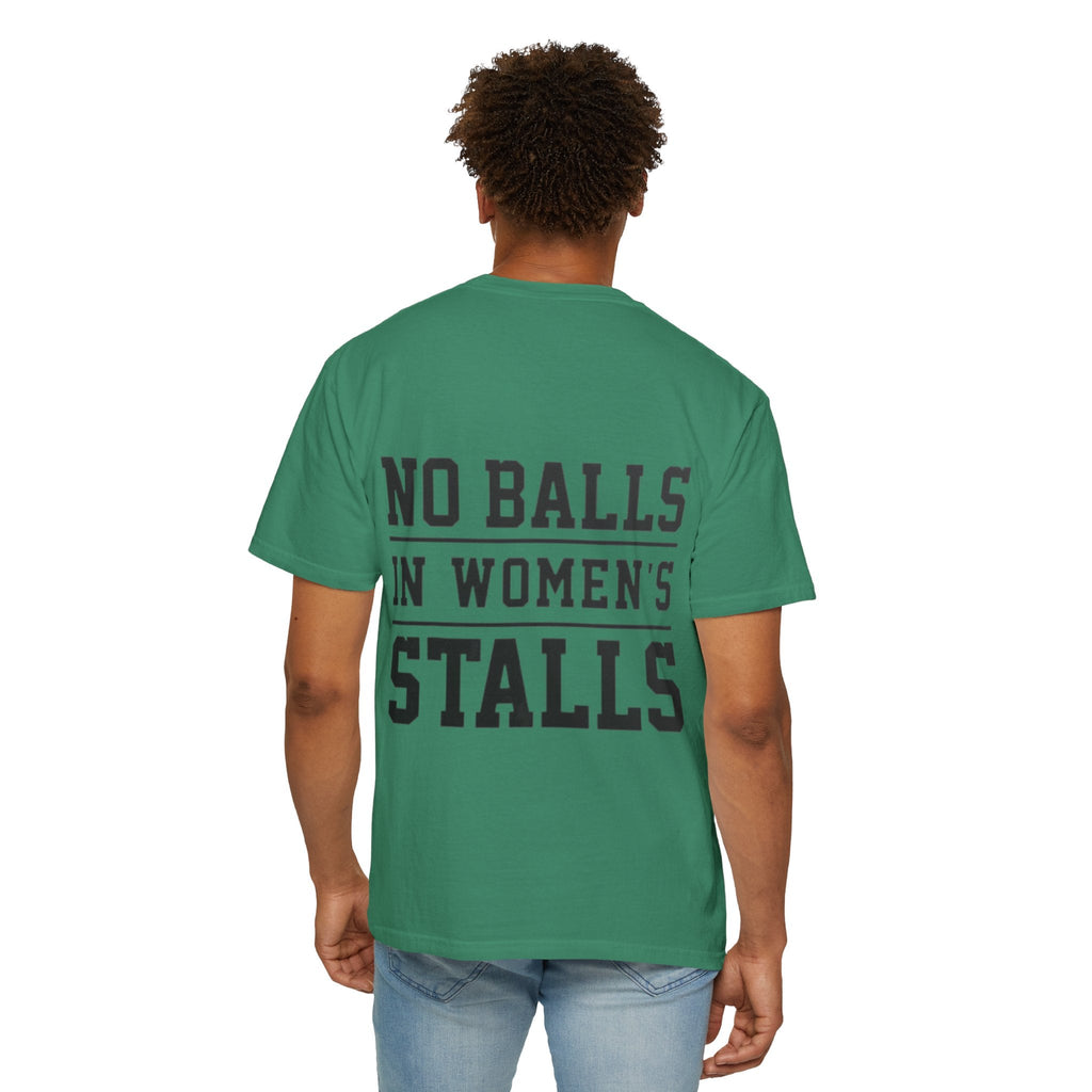 No Balls in Women’s Stalls Graphic Tee — Uplifted Sports Vibe T-Shirt Printify