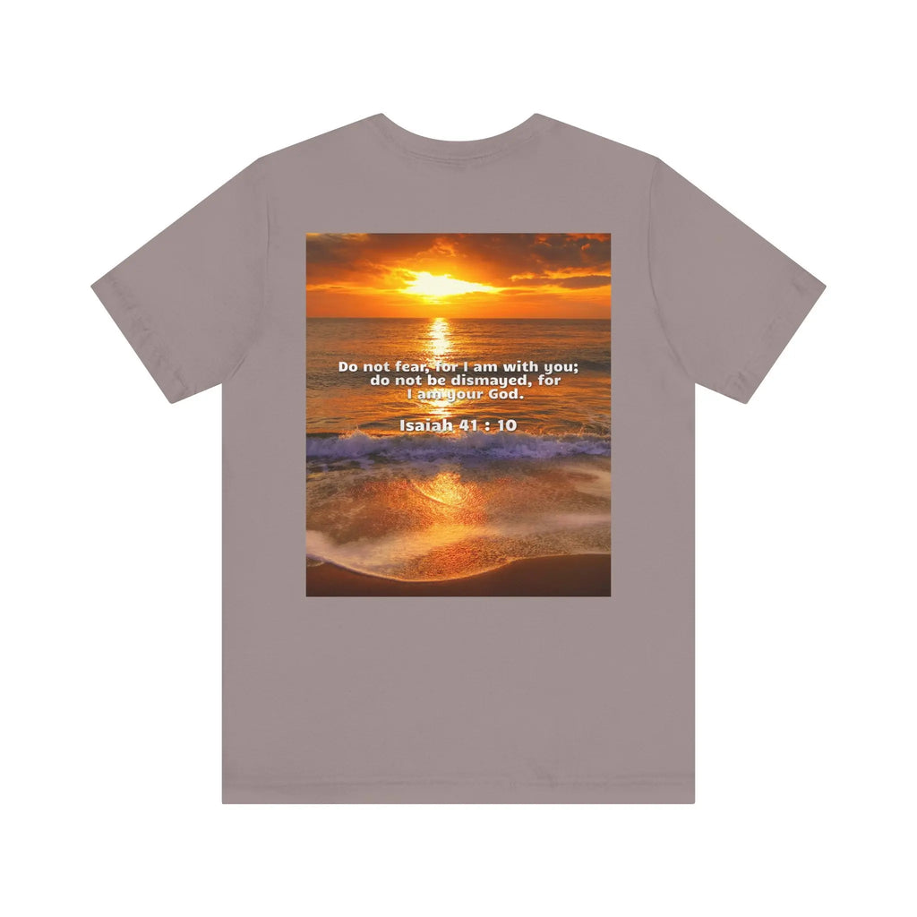 Bible Verse Unisex - Isaiah 41 : 10 Jersey Short Sleeve Tee Printify