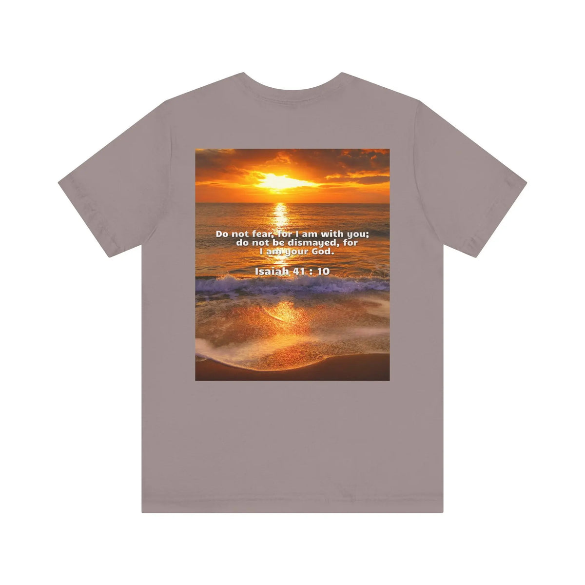 Bible Verse Unisex - Isaiah 41 : 10 Jersey Short Sleeve Tee Printify