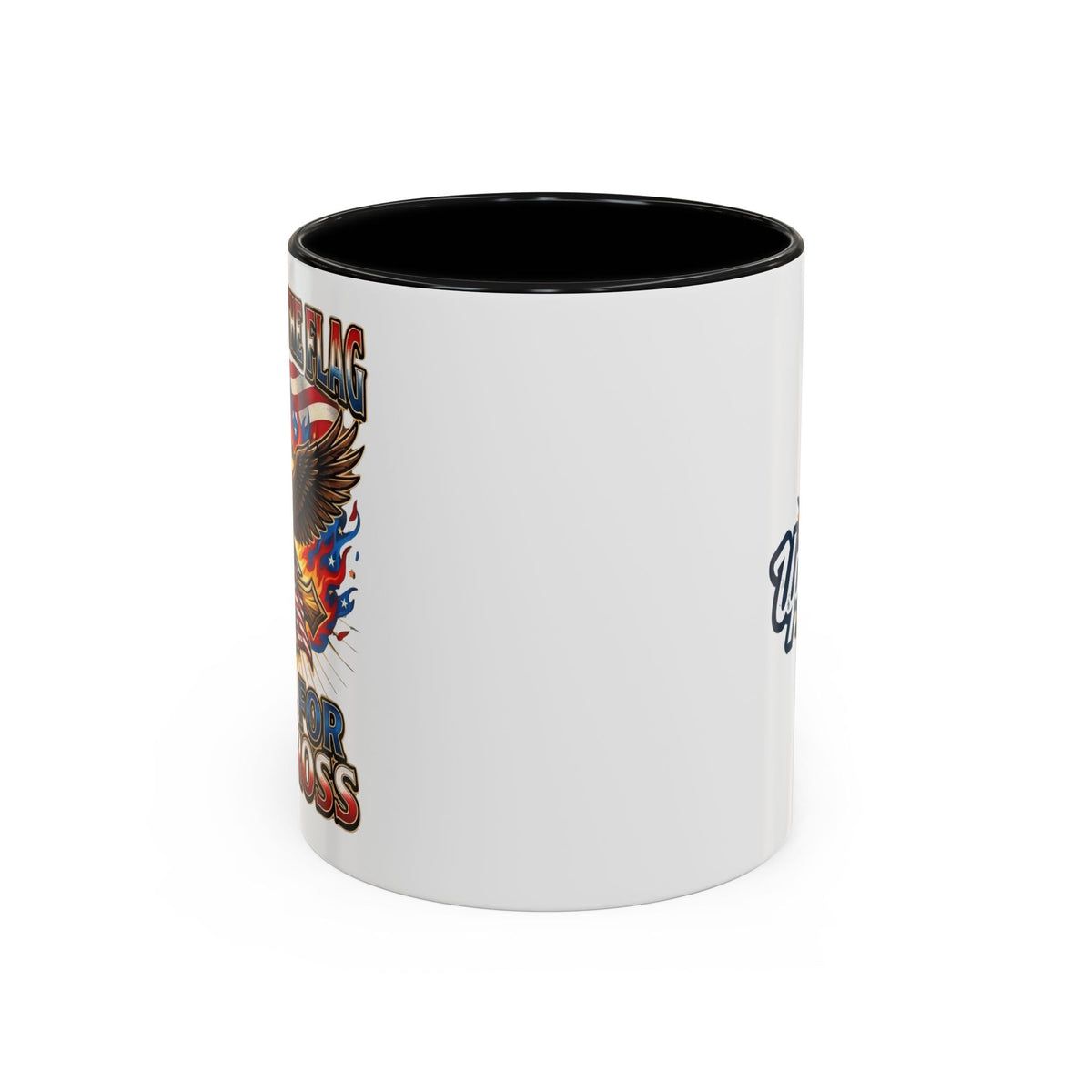 Patriotic Eagle Coffee Mug — "Stand for the Flag, Kneel for the Cross" (11/15oz) Printify