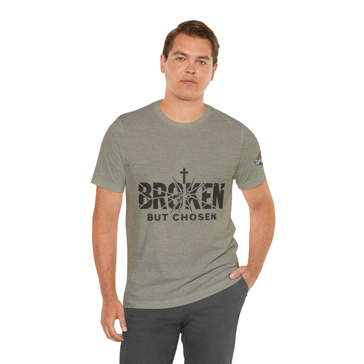 Broken But Chosen T-Shirt — Inspirational Faith Graphic Tee Printify