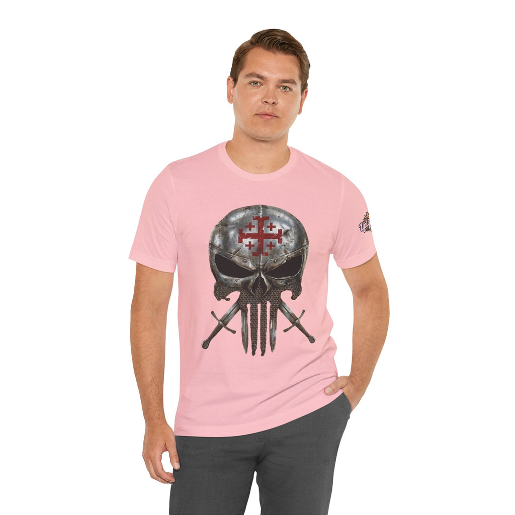 Crusader Knight Christian Skull T-shirt - Warrior Armor of God T-shirt Printify