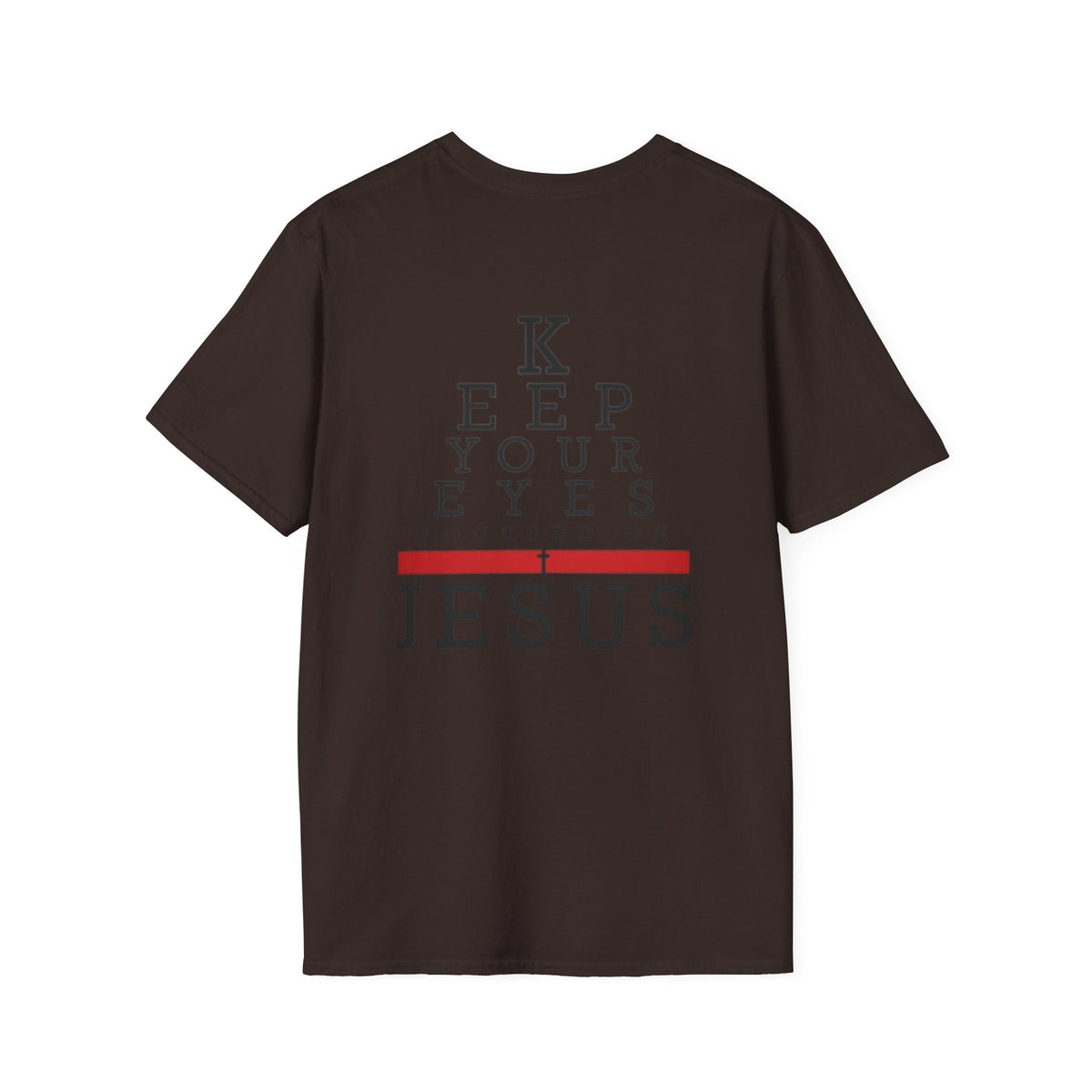 Keep Your Eyes Focused on Jesus T-shirt - Eye Chart Christian T-shirt - Faith Apparel Printify