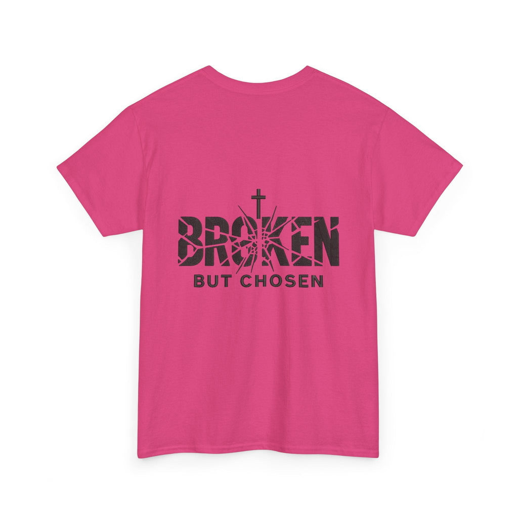 Broken But Chosen T-Shirt — Inspirational Faith Graphic Tee Printify