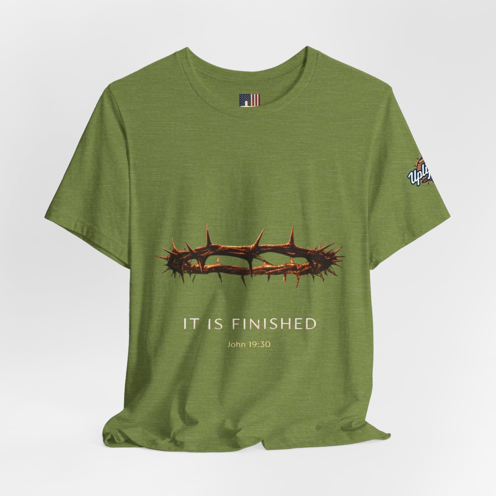 It Is Finished Crown of Thorns Tee — Christian John 19:30 Faith Shirt Printify