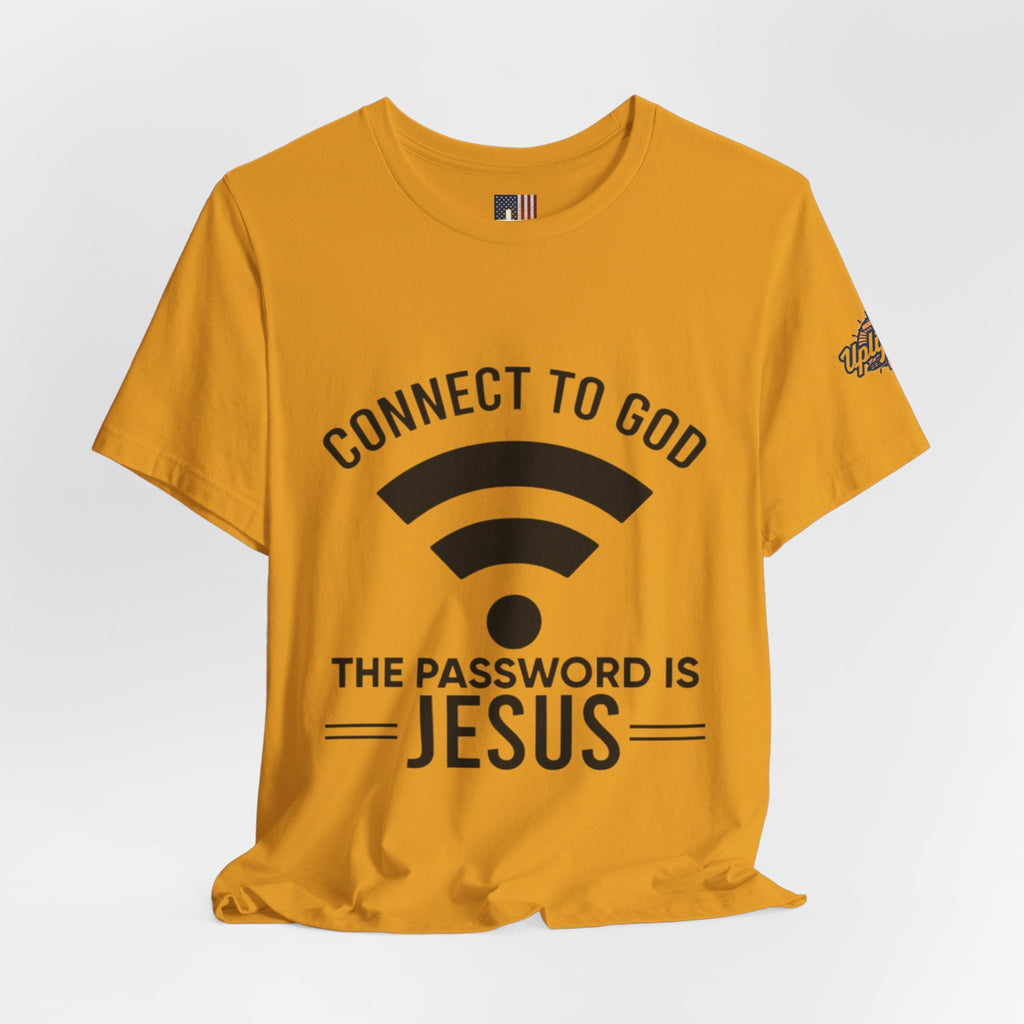 Connect to God T-shirt - WIFI Password is Jesus - Funny Christian Faith T-shirt Printify