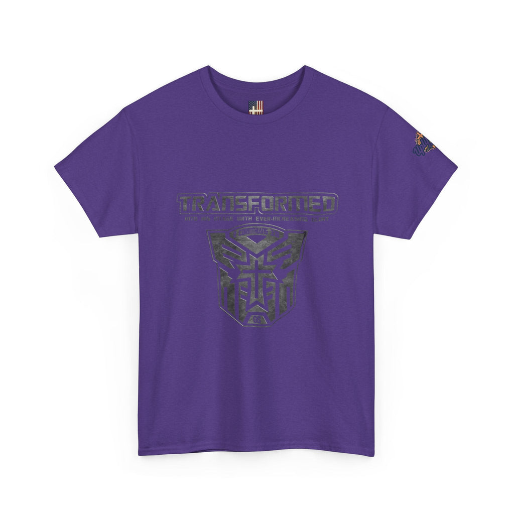 Transformer Logo Christian T-shirt | 2 Corinthians 3:18 Bible Verse T-shirt Printify