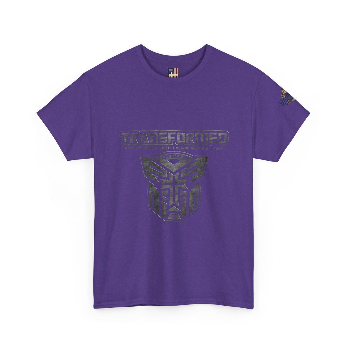 Transformer Logo Christian T-shirt | 2 Corinthians 3:18 Bible Verse T-shirt Printify
