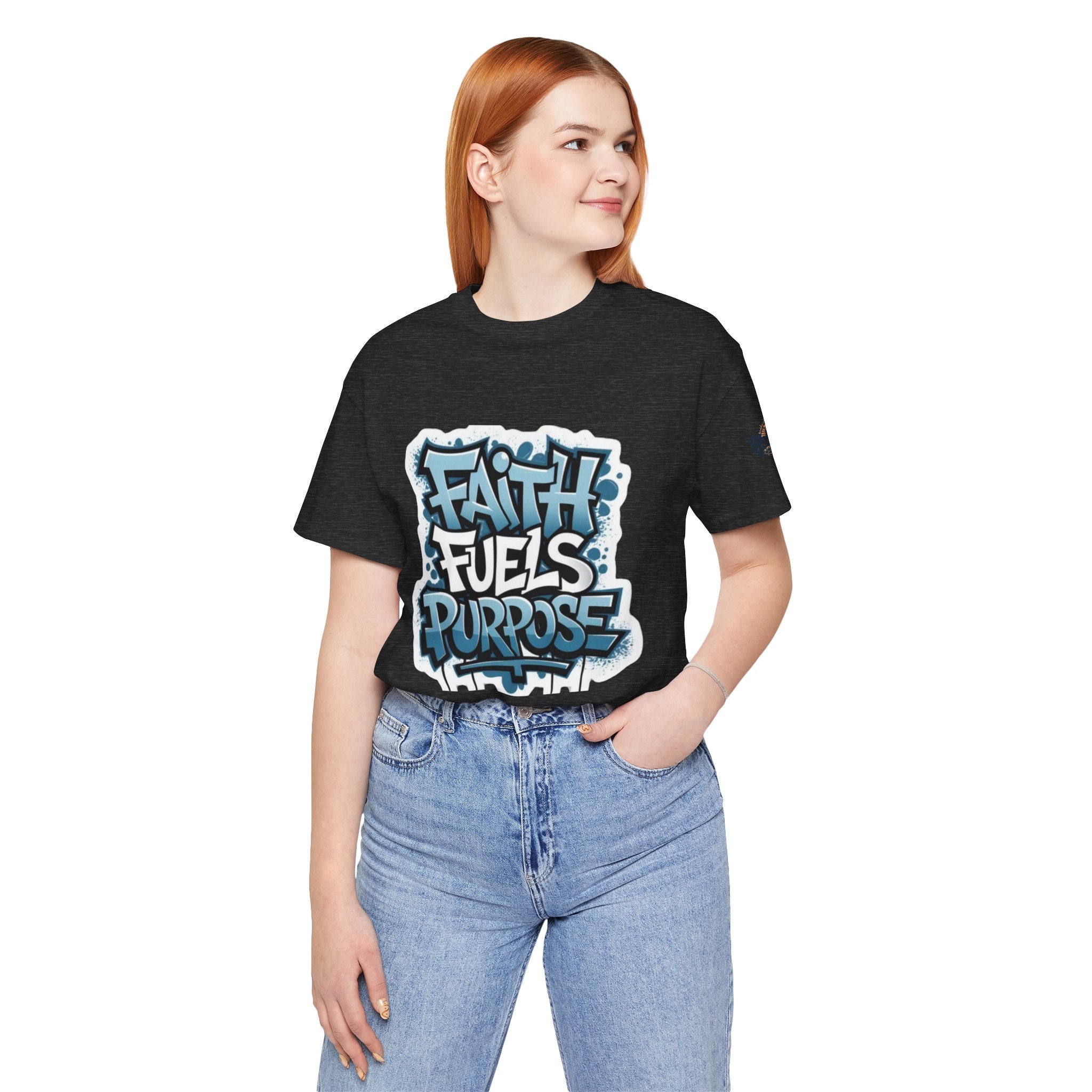 Faith Fuels Purpose T-shirt – Inspirational Christian T-shirt for Divine Drive & Unstoppable Belief Printify