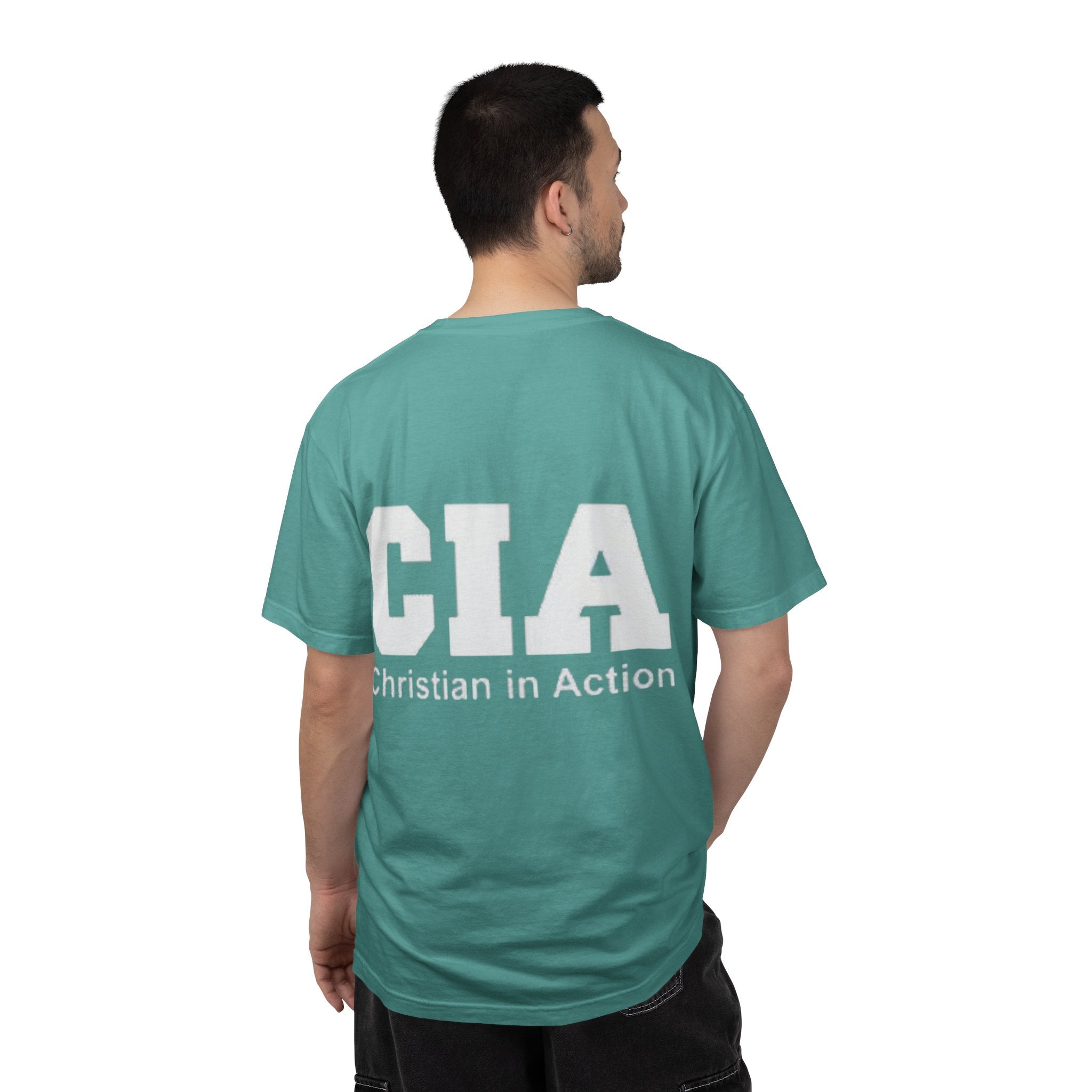 CIA Christian in Action T-shirt - Funny Faith Parody T-shirt - Mission Ready Apparel Printify