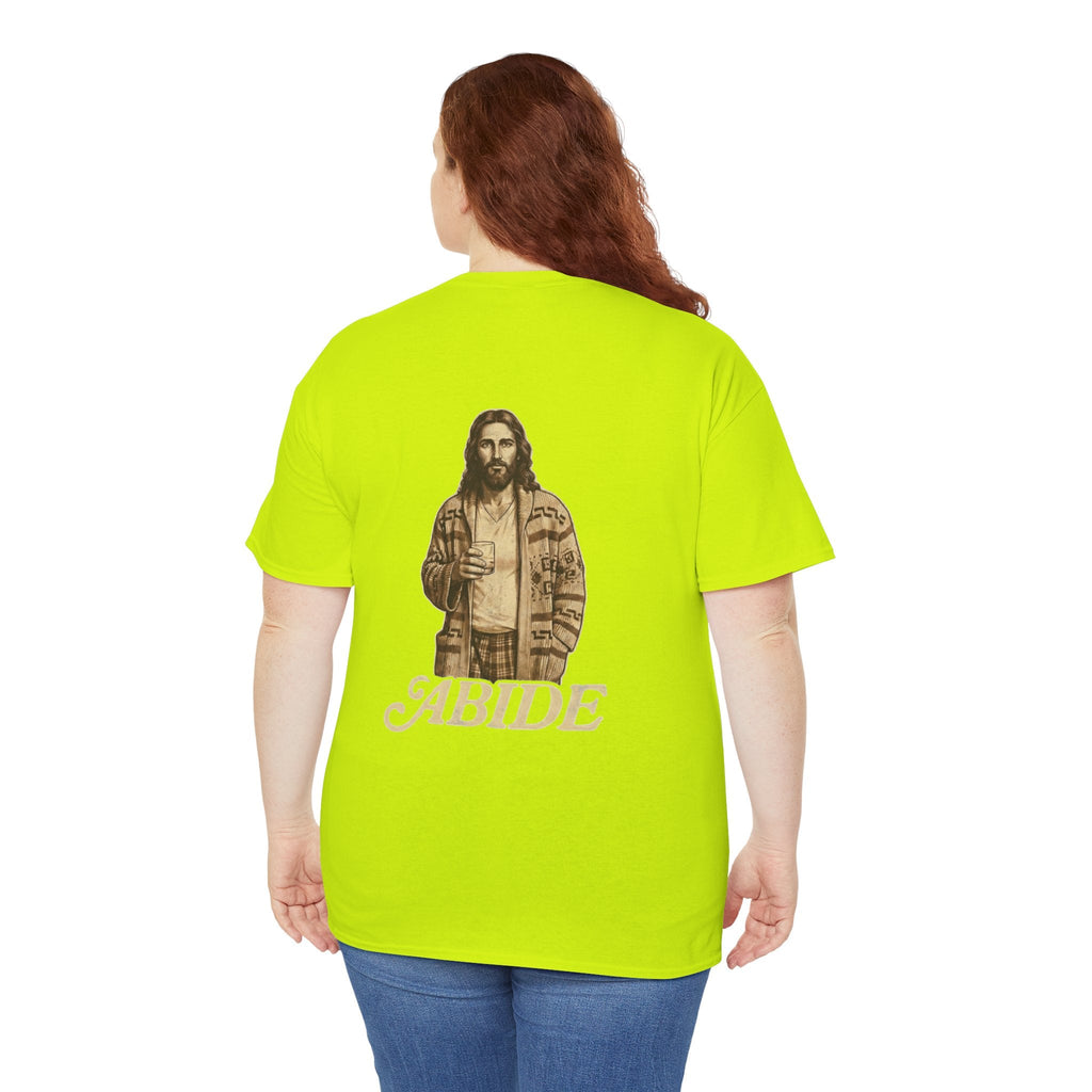 Abide Vintage Jesus Tee — "The Dude" Graphic Christian T-Shirt Printify