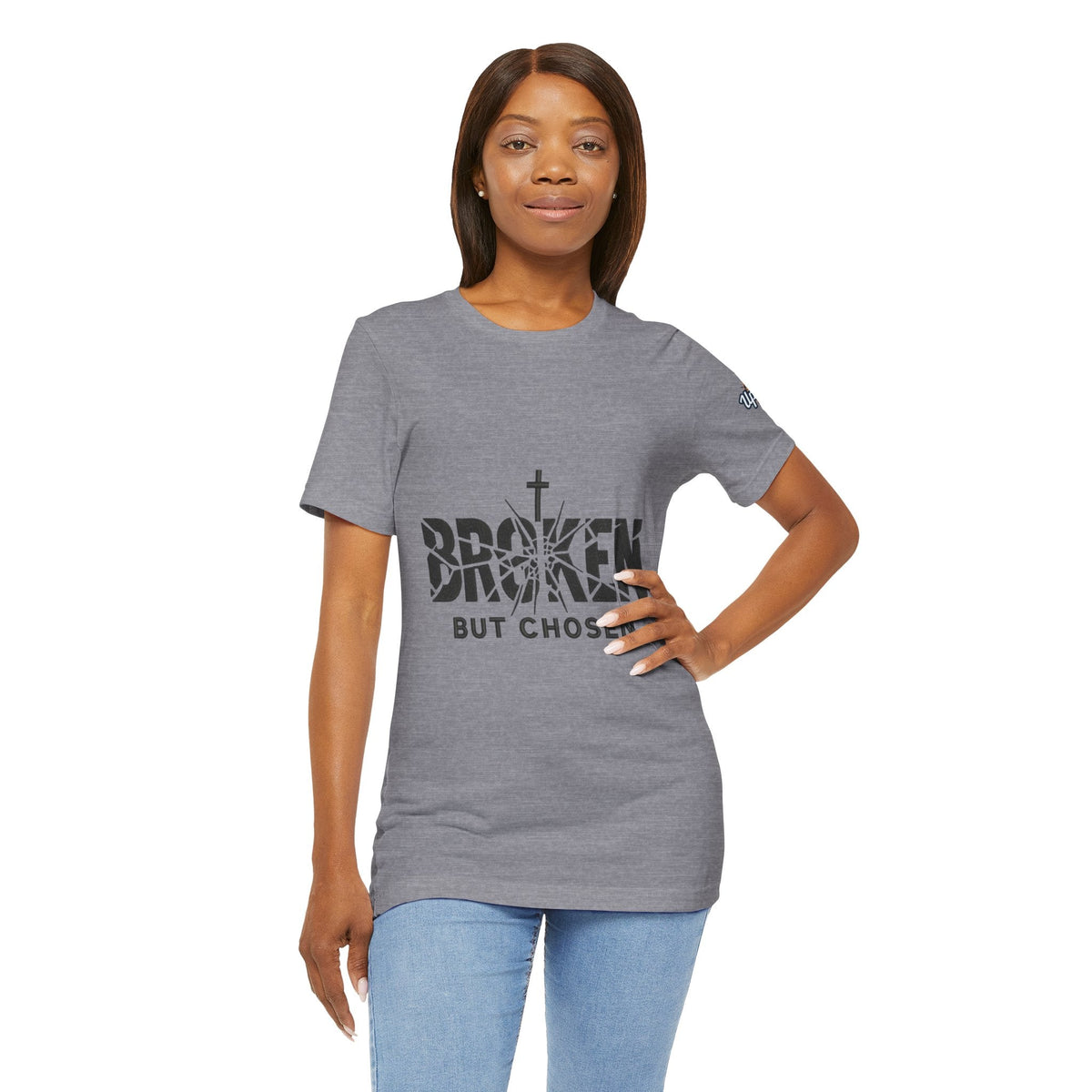 Broken But Chosen T-Shirt — Inspirational Faith Graphic Tee Printify