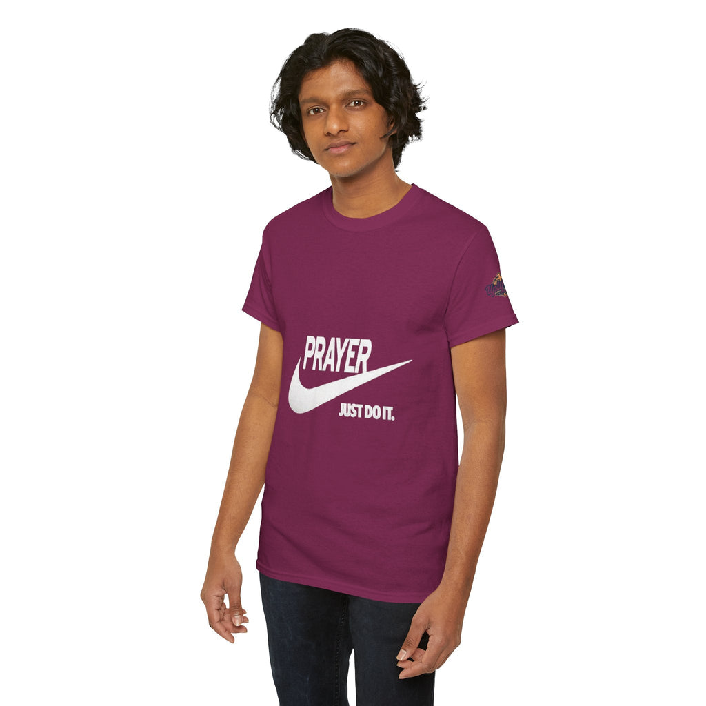 Prayer Just Do It T-shirt - Funny Christian Nike Parody T-shirt - Faith Gear Printify