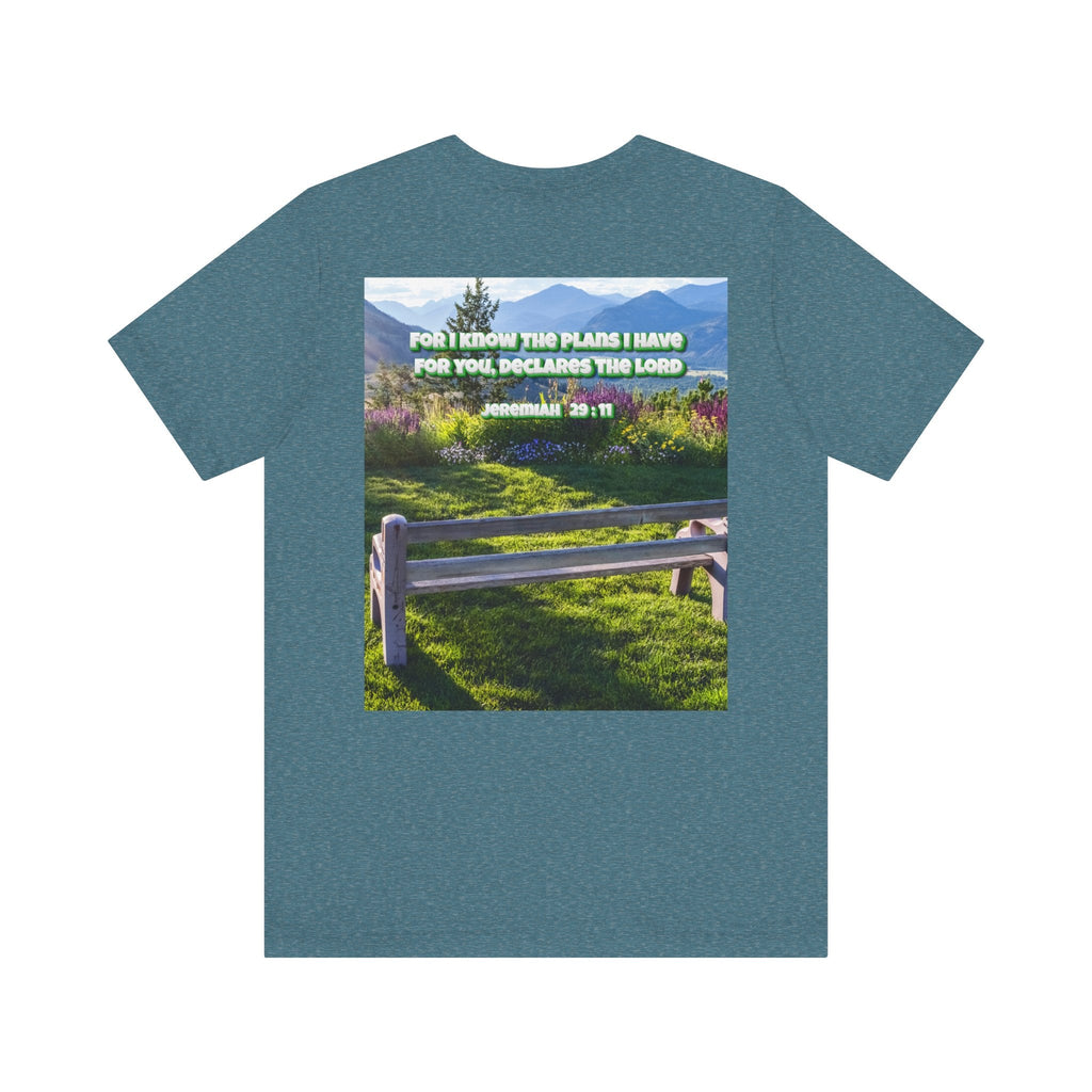 Bible Verse Unisex Tee - Jeremiah 29 : 11 Printify