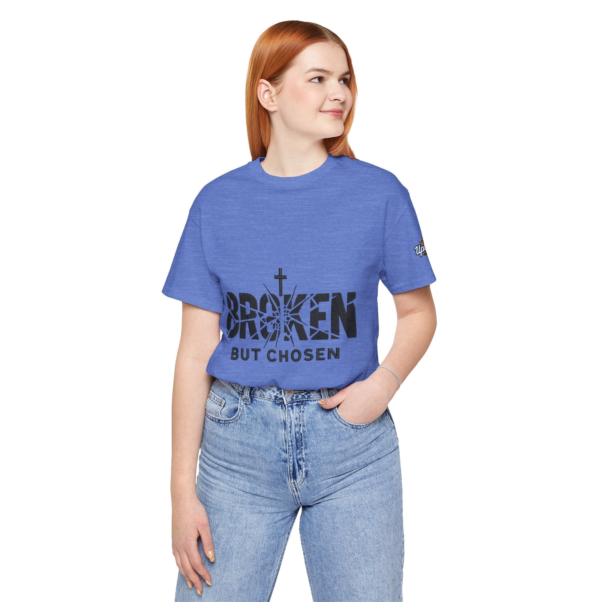 Broken But Chosen T-Shirt — Inspirational Faith Graphic Tee Printify