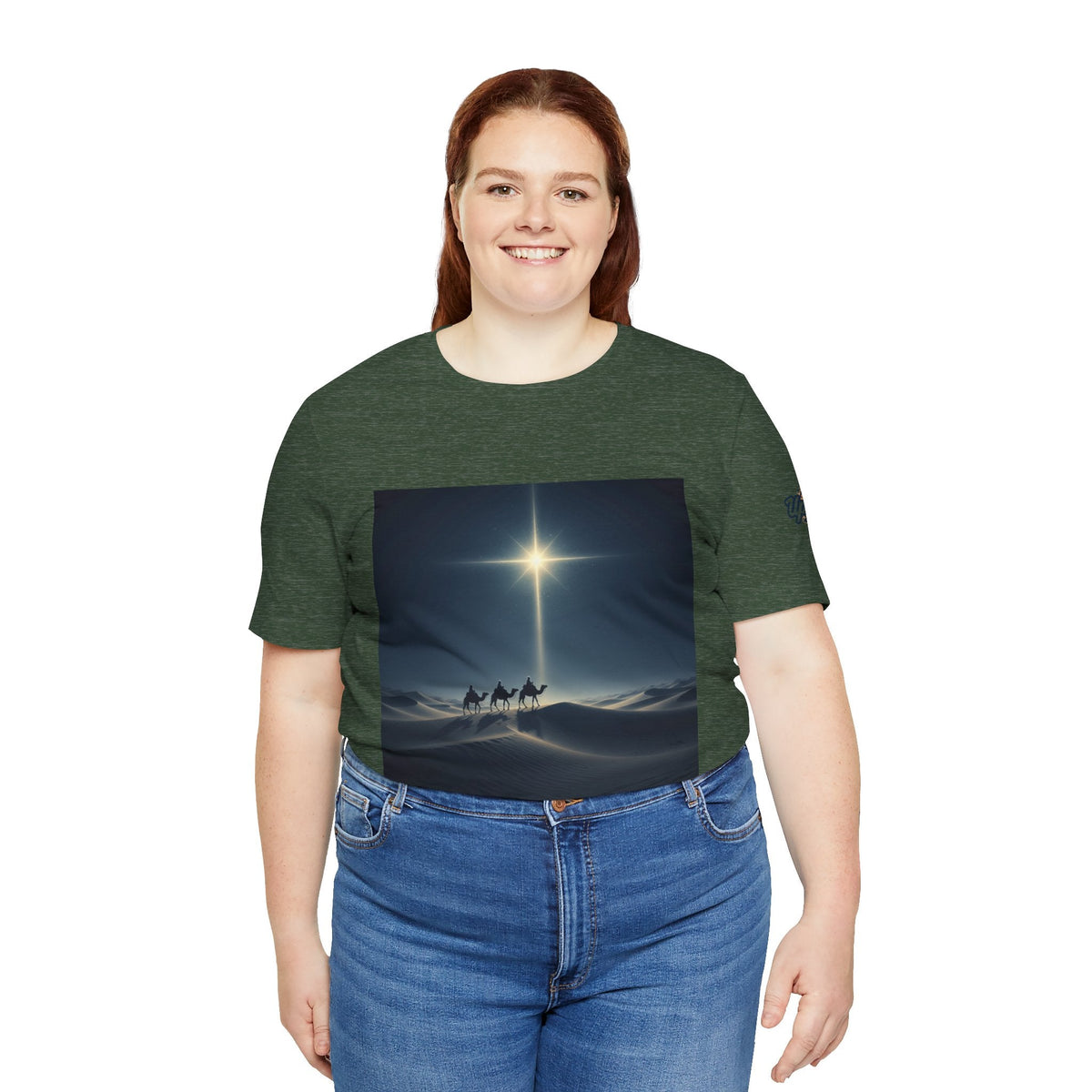 3 Wise Men T-shirt – Magi Camels Nativity Journey Christian Christmas T-shirt for Epiphany Faith & Holy Night Printify