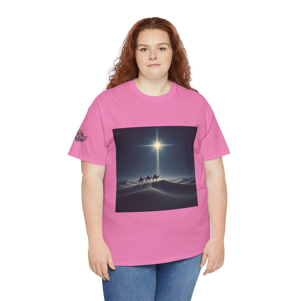 3 Wise Men T-shirt – Magi Camels Nativity Journey Christian Christmas T-shirt for Epiphany Faith & Holy Night Printify