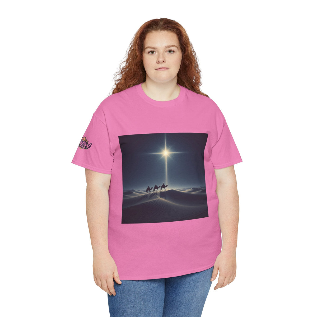 3 Wise Men T-shirt – Magi Camels Nativity Journey Christian Christmas T-shirt for Epiphany Faith & Holy Night Printify