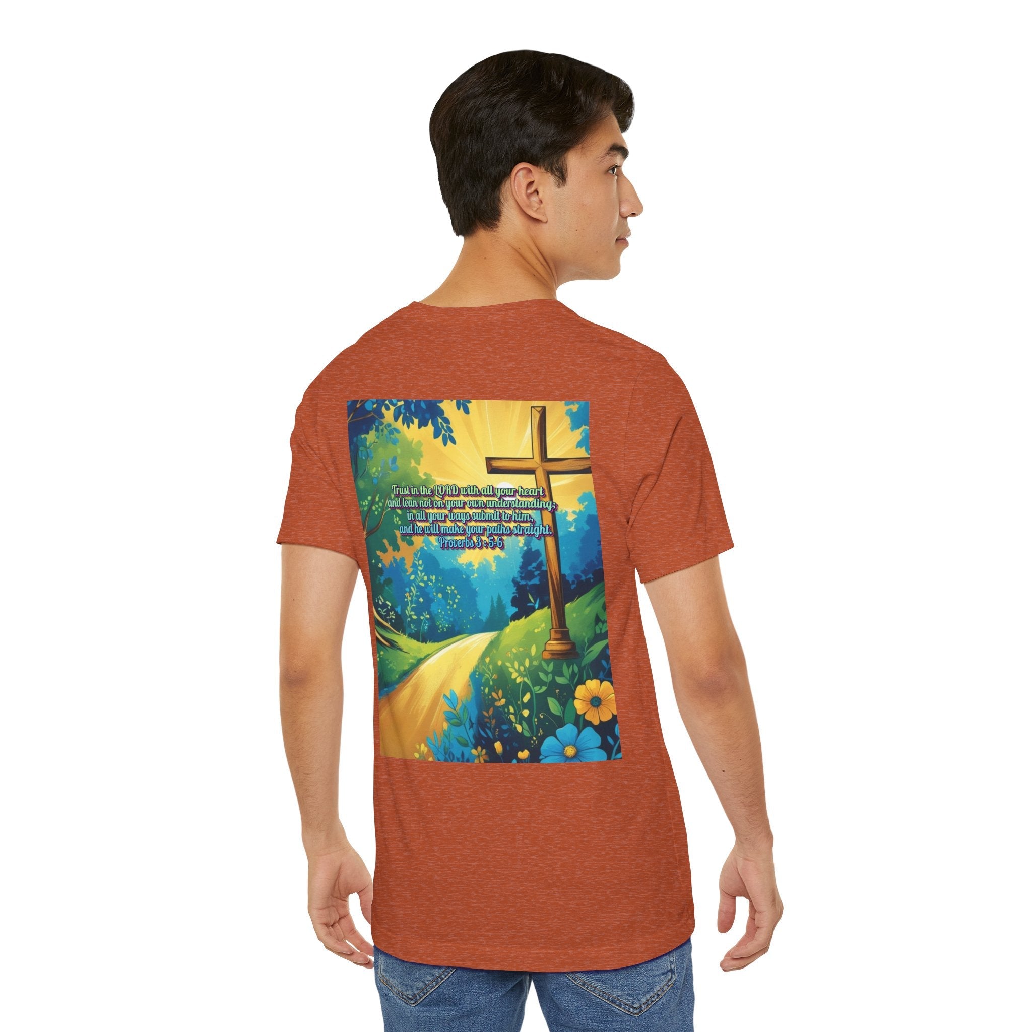 Trust in The Lord Proverbs 3:5-6 Biblical Design Unisex Jersey Short Sleeve Tee Printify