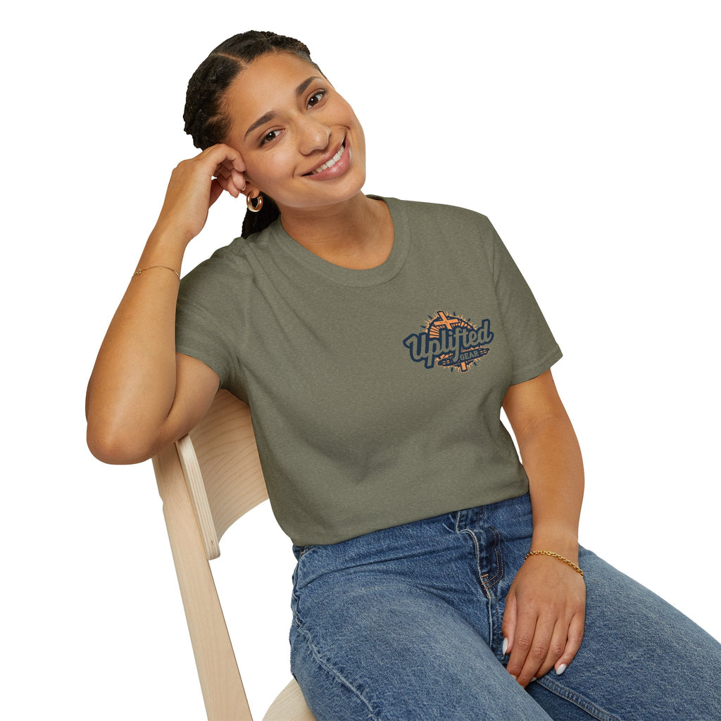 Religious Graphic Tee with Armor Of God Design - Unisex Softstyle T-Shirt Printify