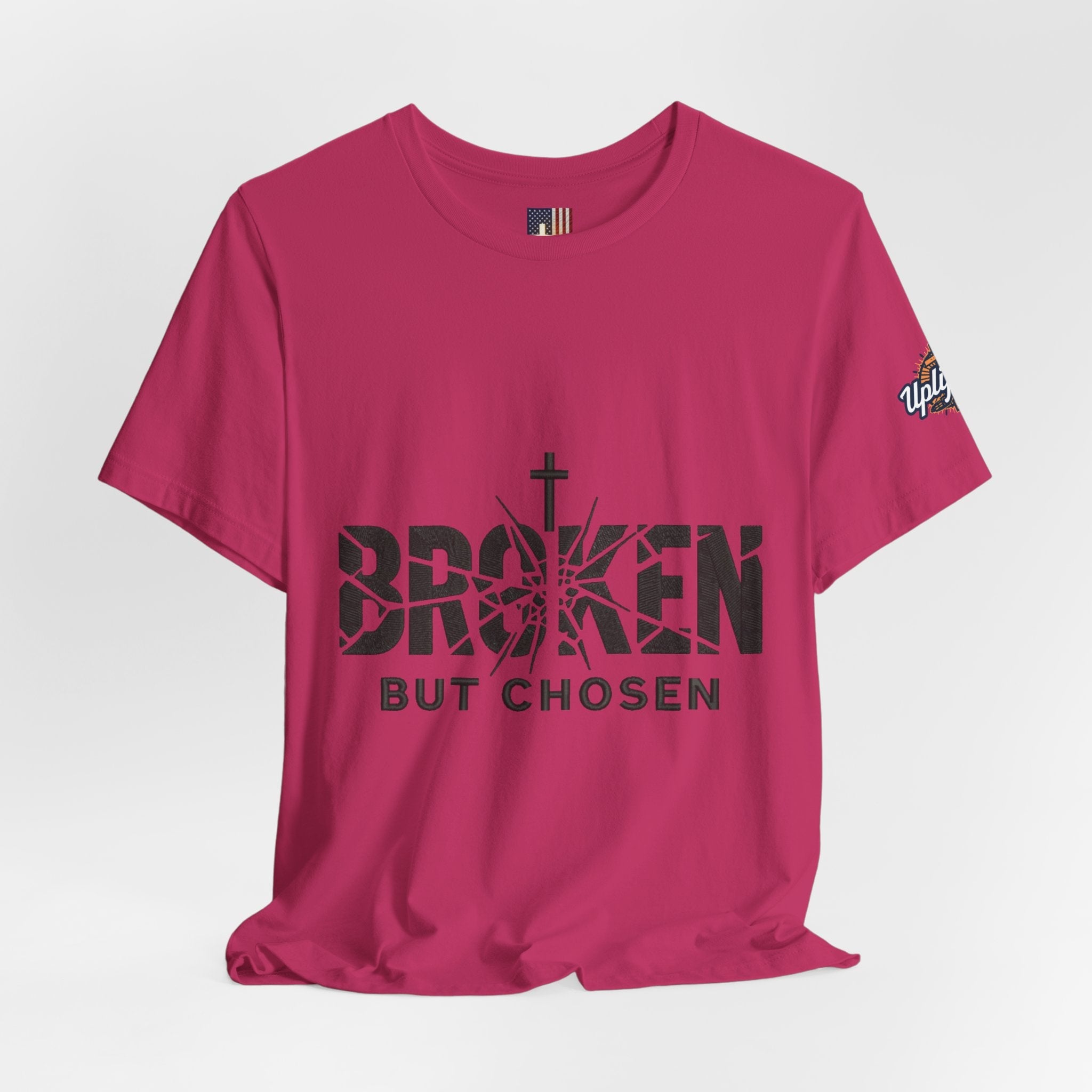 Broken But Chosen T-Shirt — Inspirational Faith Graphic Tee Printify