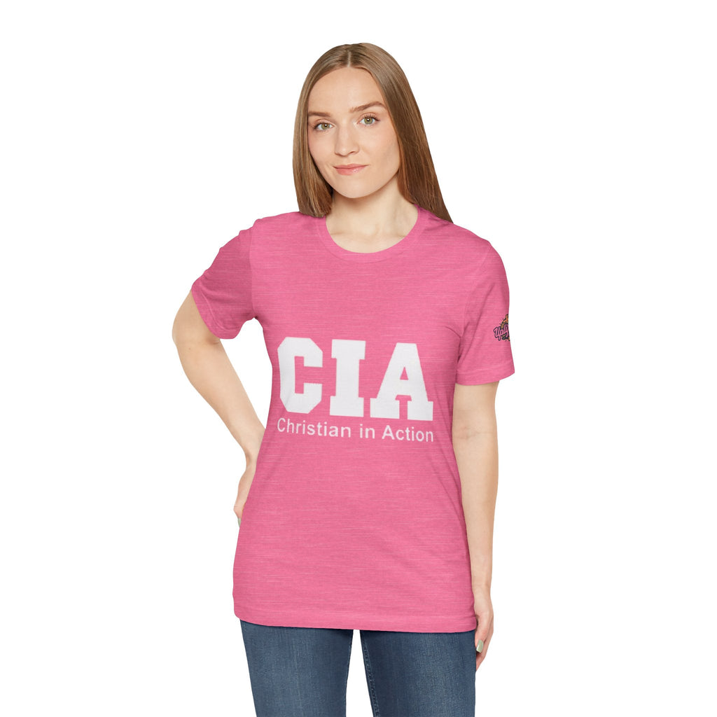 CIA Christian in Action T-shirt - Funny Faith Parody T-shirt - Mission Ready Apparel Printify