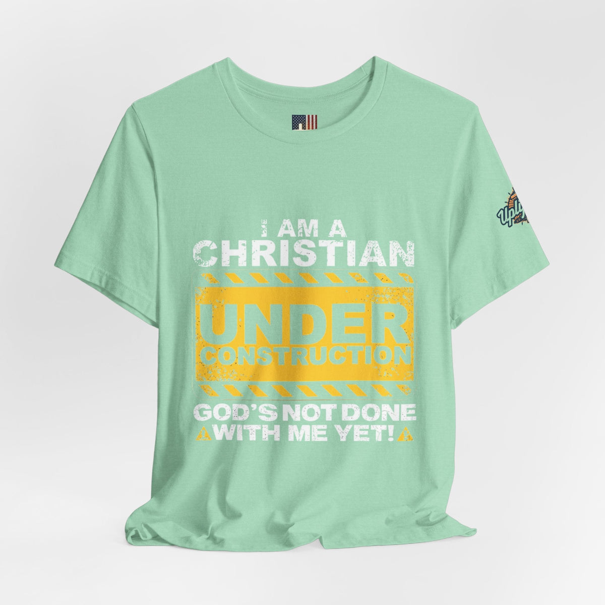 Christian Under Construction T-shirt | God Is Not Done With Me Yet T-shirt Printify