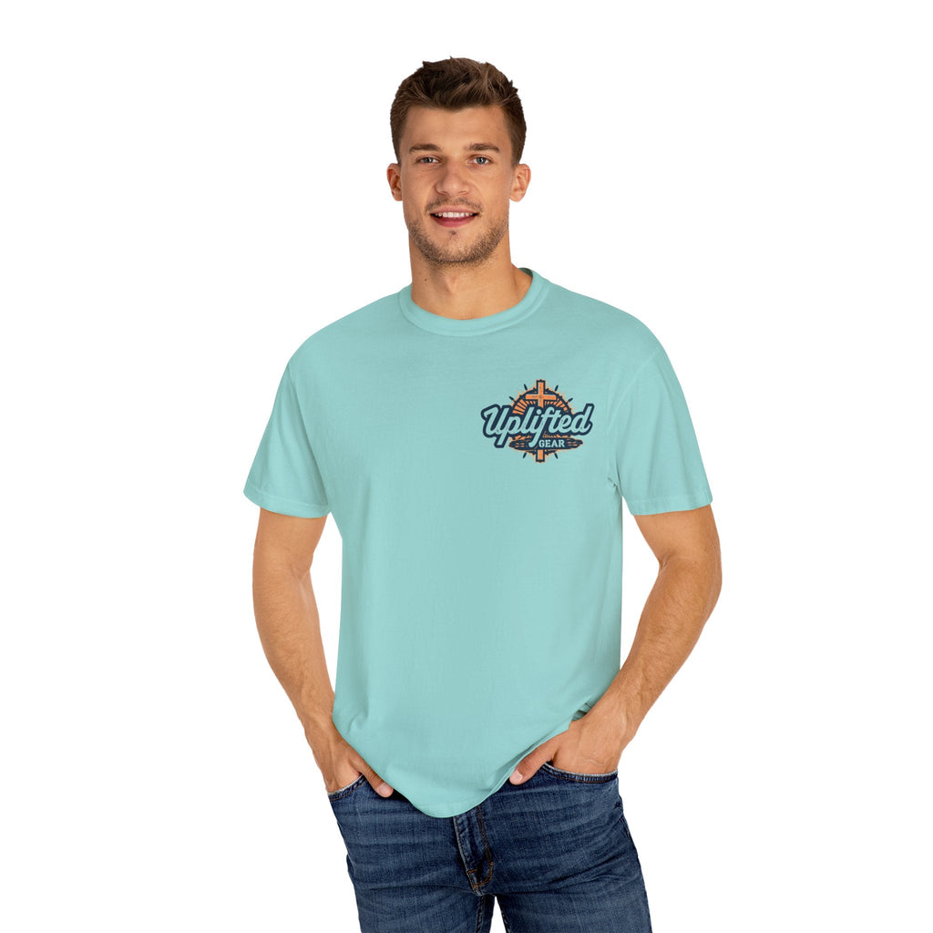 Trust in The Lord Proverbs 3:5-6 Biblical Design Unisex Garment-Dyed T-shirt Printify